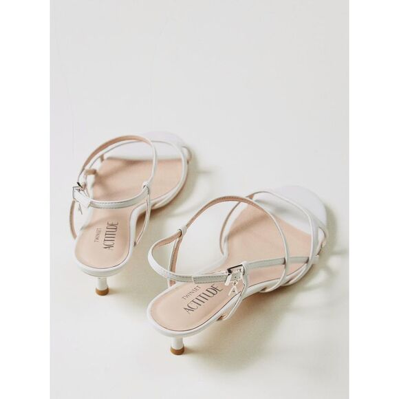 Twinset Actitude Heeled Sandal Woman White